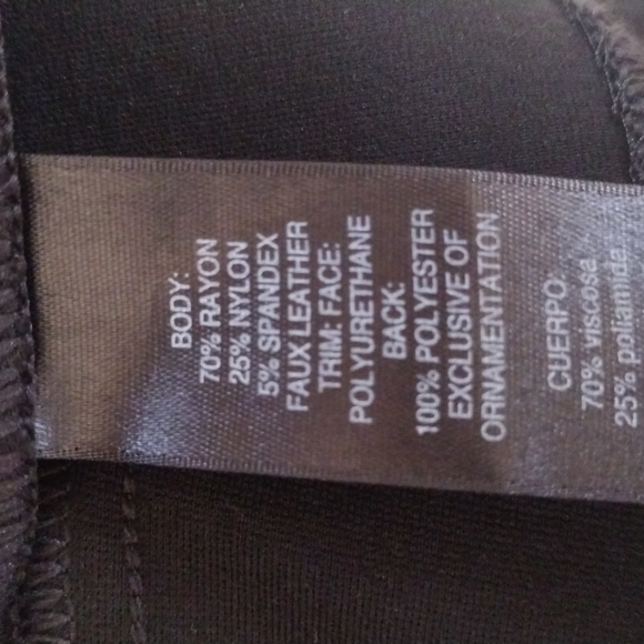 BRAND NEW - WHBM Military-Style Blazer with Epaulettes & Faux Leather Trim - Picture 7 of 8